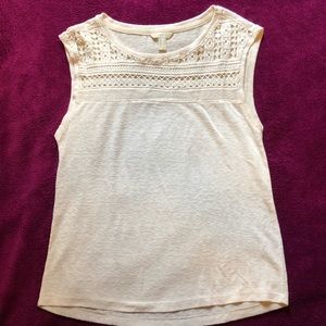 Cream t shirt